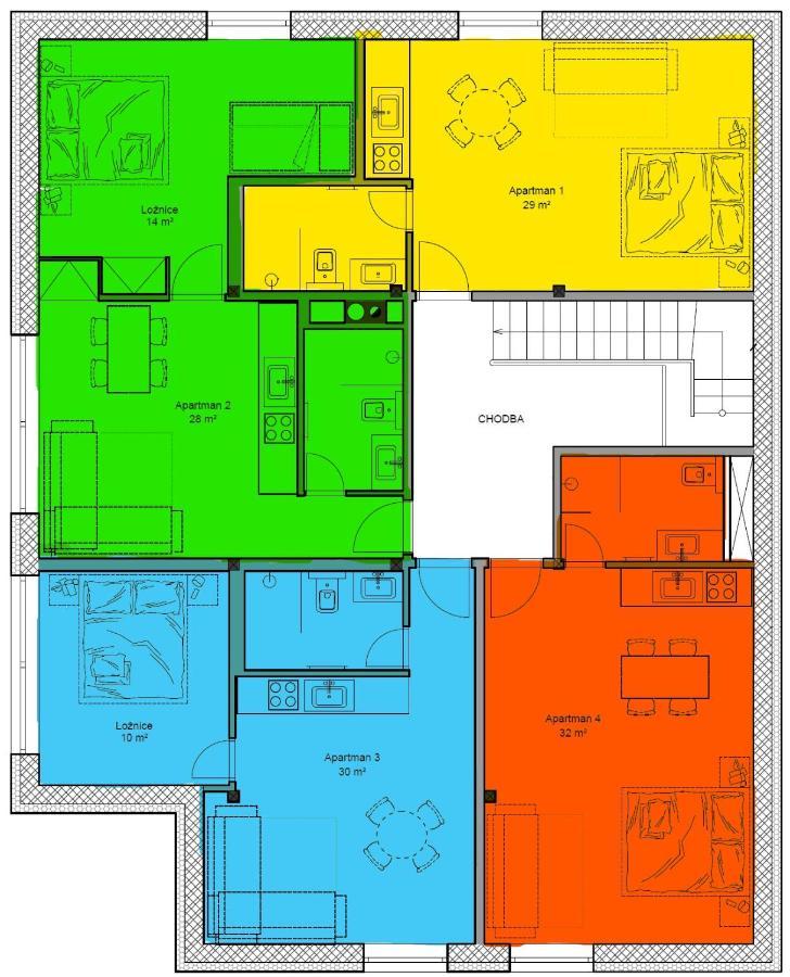 Apartmány Hacienda Boží Dar Exterior foto